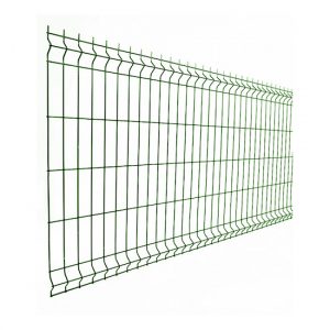 Plotové panely 3D EKO výšky 1030 mm, 1230 mm, 1530 mm, 1730 mm a 2030 mm, šírka 2500 mm, oko 55 × 200 mm, zelené – pozinkované a poplastované panely na pevné, moderné a bezúdržbové oplotenie rodinných domov, záhrad a firiem