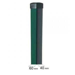 Stĺpik hranatý 60 x 40 mm, výška 1700 mm, zelený