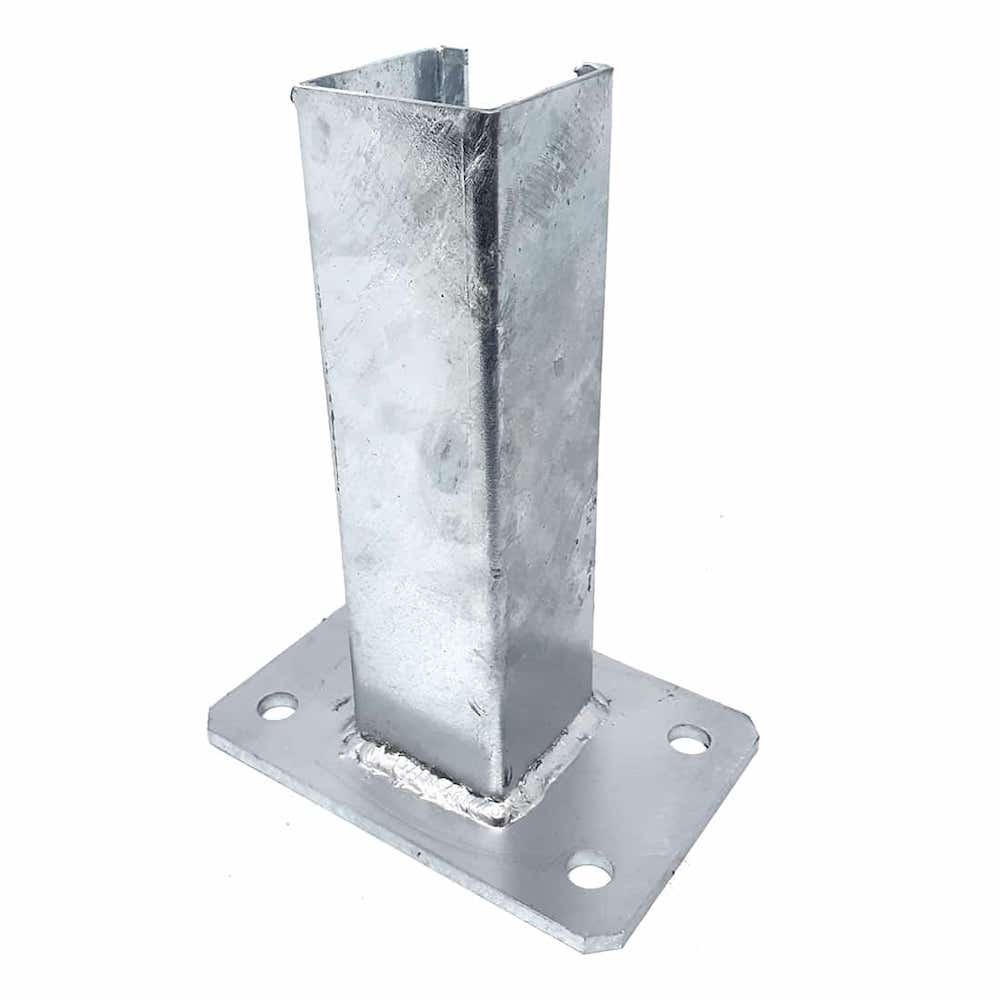 Platňa na stĺp 60 x 80 mm, pozinkovaná