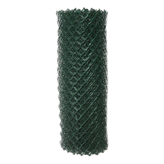 Zelené pletivo, zelene pletivo, Štvorhranné pletivo ZN+PVC 1000 mm, oko 55×55 mm, zelené záhradné pletivo na plot, balenie 15 m – pevné a odolné plastové pletivo na oplotenie domu a záhrady