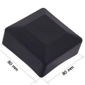 čiapočka na stĺpik 80x80mm, čierna, rozmer