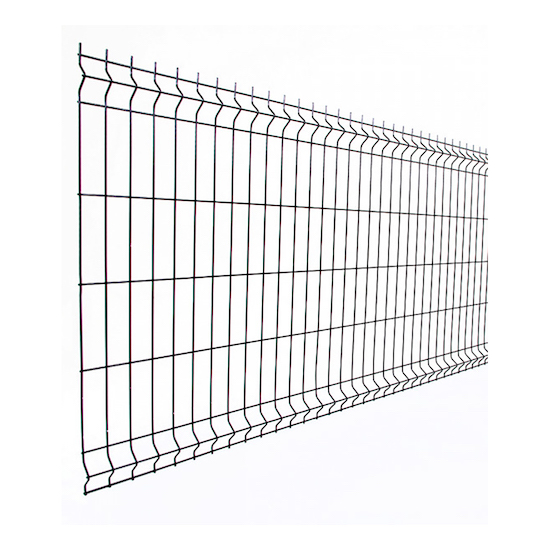 Plotový panel 3D STRONG výšky 1030 mm, 1230 mm, 1530 mm, 1730 mm a 2030 mm, šírka 2500 mm, oko 55 × 200 mm, antracit – pozinkované a poplastované panely na pevné, moderné a bezúdržbové oplotenie rodinných domov, záhrad a firiem