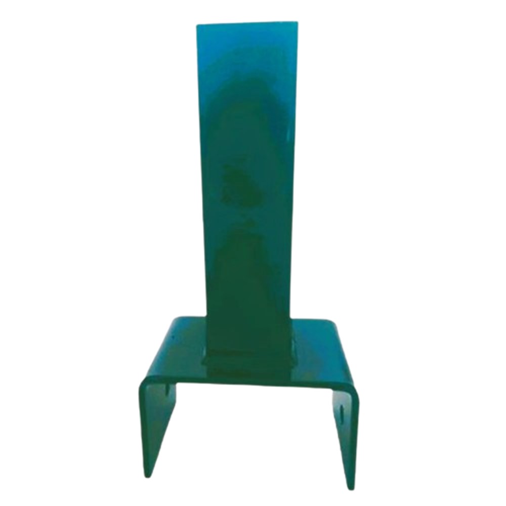 Platňa na stĺp 60 x 40 mm v tvare "U", zelená