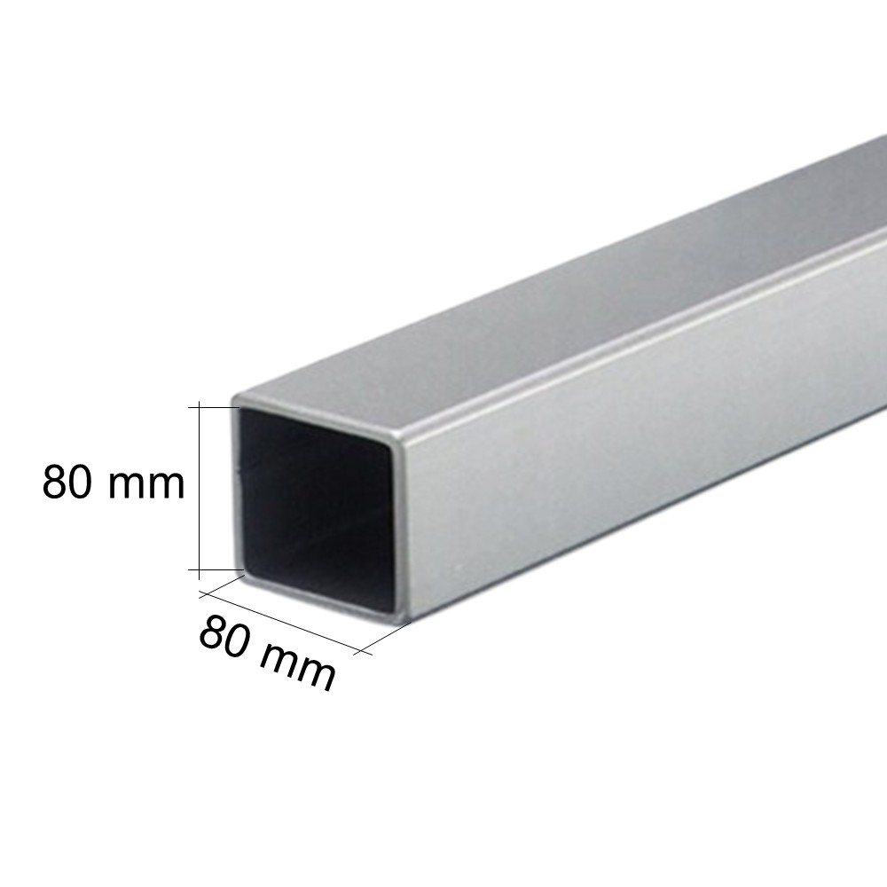 Joklový profil 80x80x2,0 mm, dĺžka 3000 mm, pozinkovaný