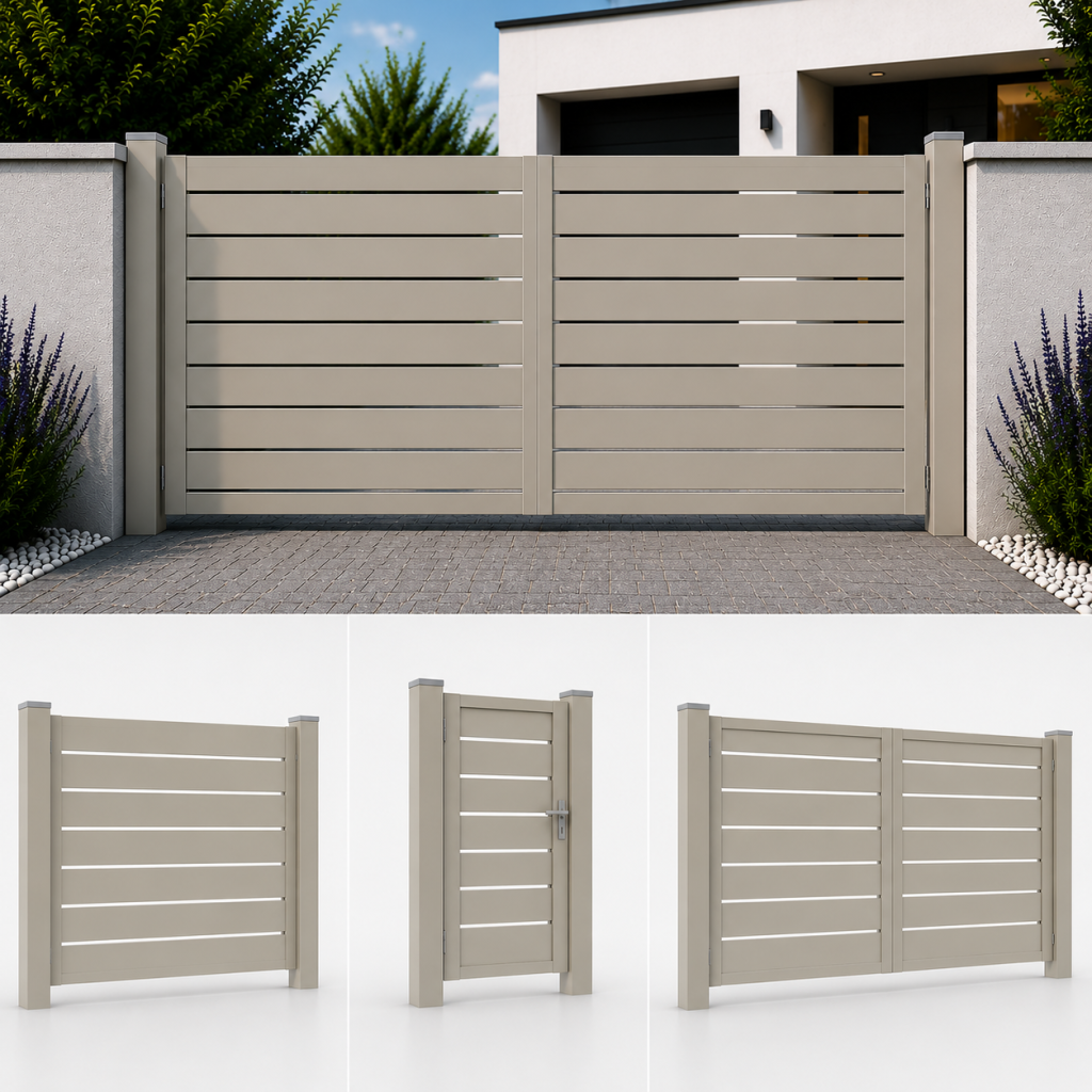 Eisenzaun SIGMA SYSTEM — moderner Metallzaun mit Duplex-Schutz